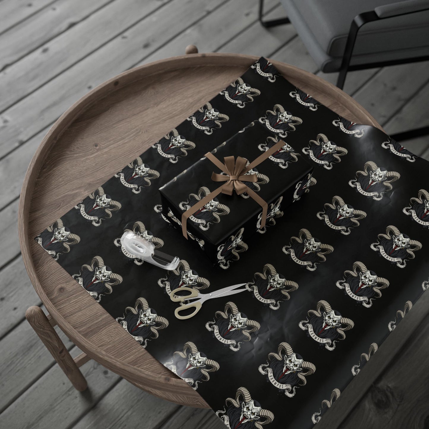Cursed & Gifted: The Krampus Wrap Roll - Stylish Wrapping Paper for Any Occasion | Unique Gift Wrap, Holiday Decor, Birthday Present, Eco-Friendly Gift Wrap, Party Supplies