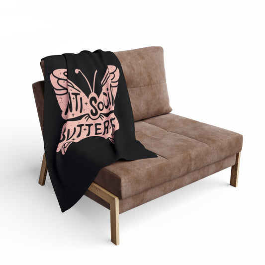 The Anti-Social Butterfly Blanket | Cozy Home Decor for Witches, Halloween & Spirituality Lovers | Gift for Witchy Celebrations, [...]