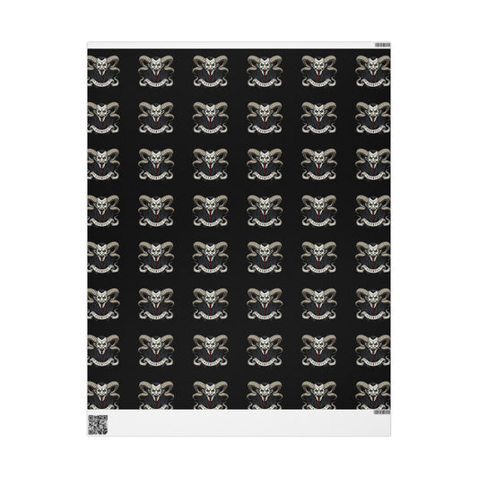 Cursed & Gifted: The Krampus Wrap Roll - Stylish Wrapping Paper for Any Occasion | Unique Gift Wrap, Holiday Decor, Birthday Present, Eco-Friendly Gift Wrap, Party Supplies