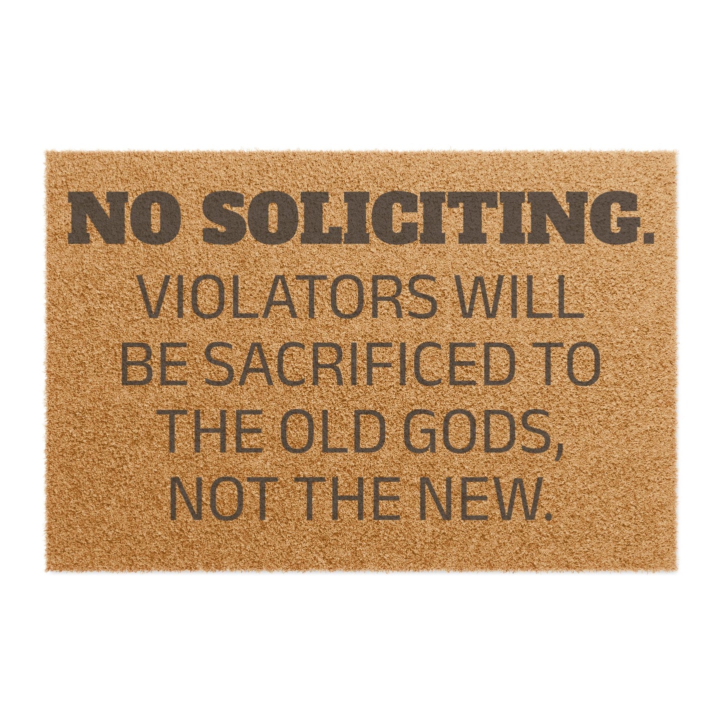 Old Gods Only – No Soliciting Doormat - Funny Home Decor for Welcoming Guests with Attitude, Ideal for Housewarming, Birthdays, or Just Because, Entryway Mat, [...]
